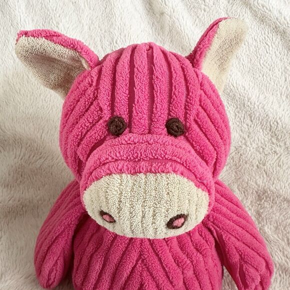 Animal Adventure Hot Pink Pig Plush Ribbed 16” 2011 Stuffed Animal Toy - Picture 2 of 6